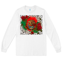 White mexican flag and roses Long Sleeve Tee - CTS Tumbler Store