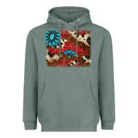 Sage gemstone cowhide background Heavyweight Hoodie - AdoDesignShop