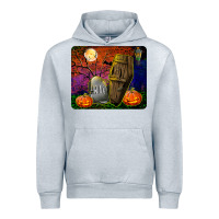 Heather Grey headstone and coffin mousepad Urban Hoodie - BundleAndBundleShop