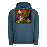 Pigment Midnight Navy headstone and coffin mousepad Urban Hoodie - BundleAndBundleShop