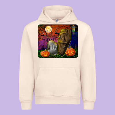 Headstone And Coffin Mousepad Urban Hoodie Designed By Bundleandbundleshop