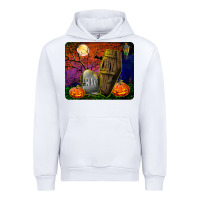 White headstone and coffin mousepad Urban Hoodie - BundleAndBundleShop