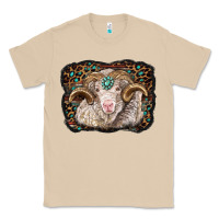 Mushroom merino ram with leopard background Classic Tee - BarkalooDesign