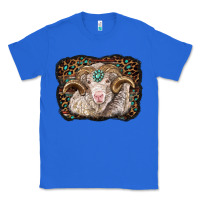 True Royal merino ram with leopard background Classic Tee - BarkalooDesign
