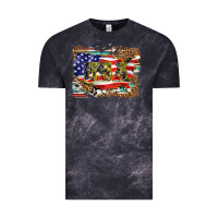 Cloud Black western america map usa Vintage Tee - BarkalooDesign