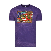 Cloud Purple western america map usa Vintage Tee - BarkalooDesign