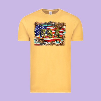 Western America Map Usa Vintage Tee Designed By Barkaloodesign