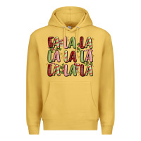 Antique Gold fa la la la la la la la la Premium Hoodie - MaliasSmallBusiness