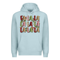 Blue Mist fa la la la la la la la la Premium Hoodie - MaliasSmallBusiness