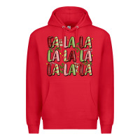 Red fa la la la la la la la la Premium Hoodie - MaliasSmallBusiness