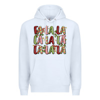 White fa la la la la la la la la Premium Hoodie - MaliasSmallBusiness