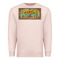 Pale Pink western believe leopard aztek license plate template Premium Sweatshirt - BarkalooDesign