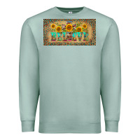 Seafoam western believe leopard aztek license plate template Premium Sweatshirt - BarkalooDesign