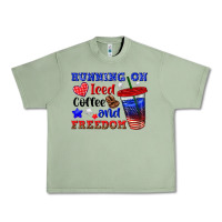 Oil Green running on iced coffe and freedom Urban Heavy Tee - texasbilliewilder
