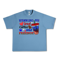 Pebble Blue running on iced coffe and freedom Urban Heavy Tee - texasbilliewilder
