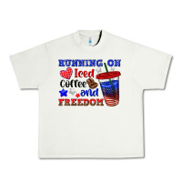Pistachio running on iced coffe and freedom Urban Heavy Tee - texasbilliewilder