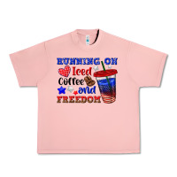 Salmon running on iced coffe and freedom Urban Heavy Tee - texasbilliewilder