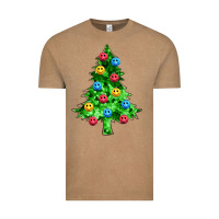 Vintage Coffee sequin's christmas tree Vintage Tee - Zillion Design Studio