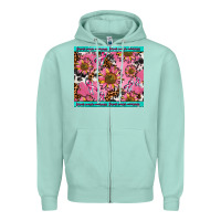 Seafoam breast cancer awareness Zipper Hoodie - AdoDesignShop