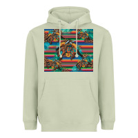 Matcha bucking bronco serape turquoise Heavyweight Hoodie - Artiststas
