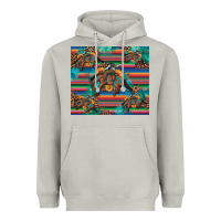Moon Dust bucking bronco serape turquoise Heavyweight Hoodie - Artiststas