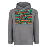 Storm bucking bronco serape turquoise Heavyweight Hoodie - Artiststas