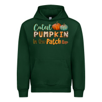 Forest Green cutest pumpkin in the patch Urban Hoodie - BundleAndBundleShop