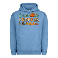Pigment Pebble Blue cutest pumpkin in the patch Urban Hoodie - BundleAndBundleShop