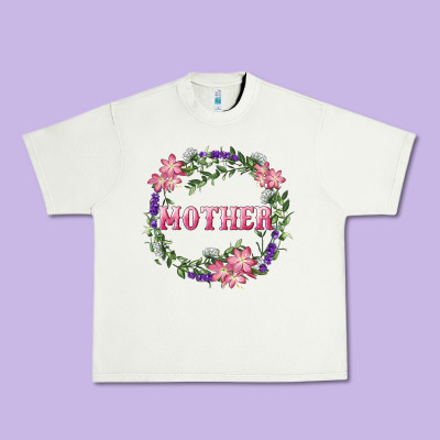 Urban Heavy Tee mother with floral wreath