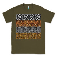 Army Green safari animals seamless pattern Classic Tee - BundleAndBundleShop