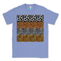 Colony Blue safari animals seamless pattern Classic Tee - BundleAndBundleShop