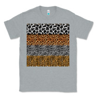 Heather Grey safari animals seamless pattern Classic Tee - BundleAndBundleShop