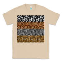 Mushroom safari animals seamless pattern Classic Tee - BundleAndBundleShop