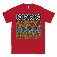 Red safari animals seamless pattern Classic Tee - BundleAndBundleShop