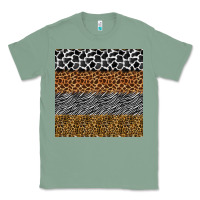 Sage safari animals seamless pattern Classic Tee - BundleAndBundleShop