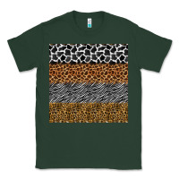Sports Green safari animals seamless pattern Classic Tee - BundleAndBundleShop