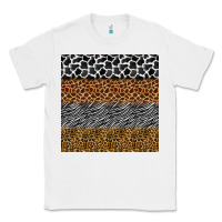 White safari animals seamless pattern Classic Tee - BundleAndBundleShop
