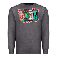 Charcoal Heather license letters floral mama Premium Sweatshirt - Jasminsmagicworld