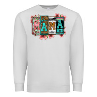 Dove Grey license letters floral mama Premium Sweatshirt - Jasminsmagicworld