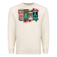 Sandshell license letters floral mama Premium Sweatshirt - Jasminsmagicworld