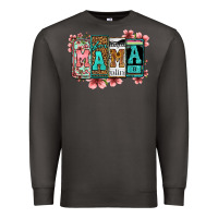 Smoke license letters floral mama Premium Sweatshirt - Jasminsmagicworld