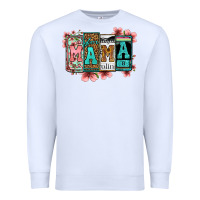 License Letters Floral Mama Premium Sweatshirt | Teevron