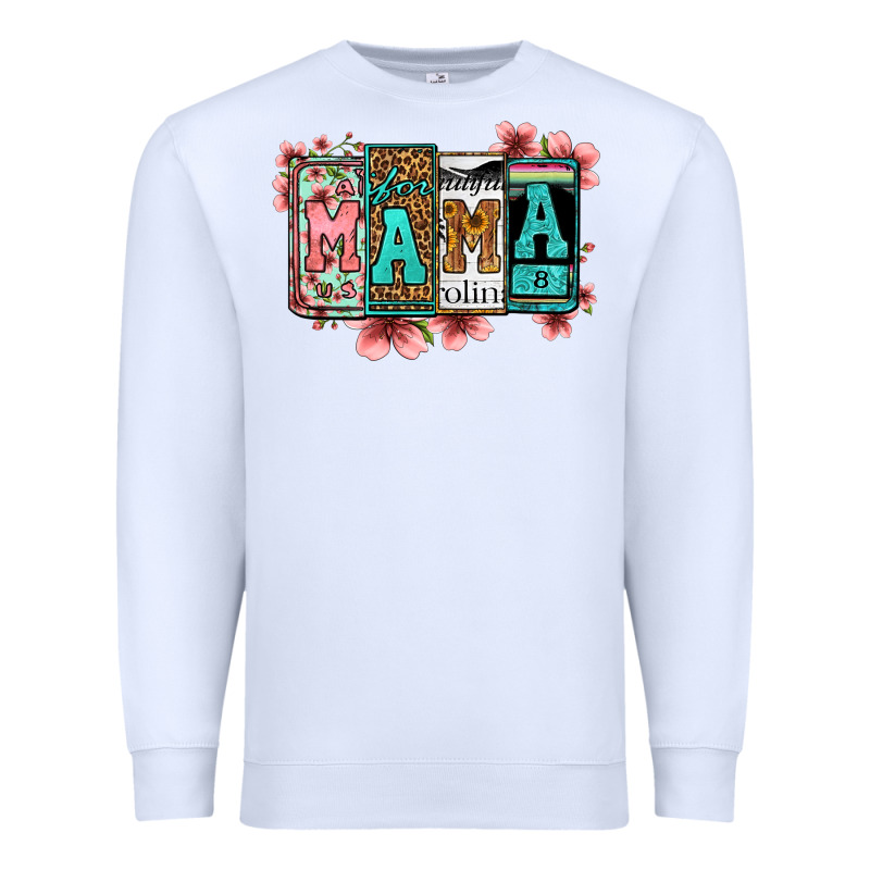 License Letters Floral Mama Premium Sweatshirt by Jasminsmagicworld | Teevron