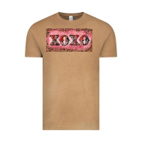 Vintage Camel Xoxo cowhide and leopard Vintage Tee - RanaPortraitStore