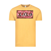 Vintage Mustard Xoxo cowhide and leopard Vintage Tee - RanaPortraitStore