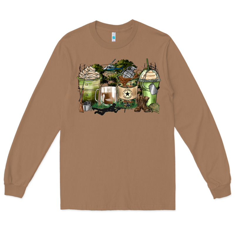 Veteran Coffee Cups Long Sleeve Tee by Zillion Design Studio | Teevron