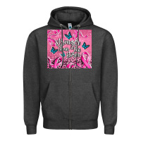 Charcoal Heather stronger than the stormcancer Zipper Hoodie - AdoDesignShop