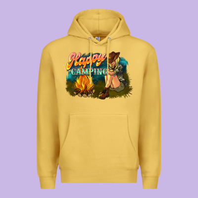 Happy Camping Premium Hoodie Designed By Nancycooperartshop