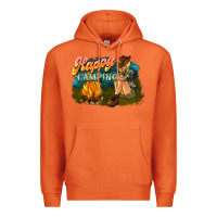 Carrot happy camping Premium Hoodie - NancyCooperArtShop