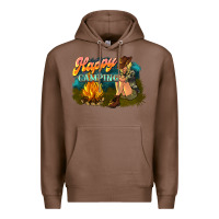 Chestnut happy camping Premium Hoodie - NancyCooperArtShop